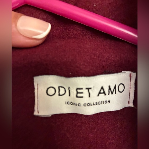 Women's Maroon Coat - Picture 8 of 12